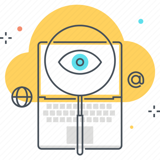Cloud, computer, document, explore, magnifier, network, search icon - Download on Iconfinder