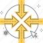 arrow, center, globe, intersection, network 