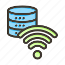 database, server, storage, data, network