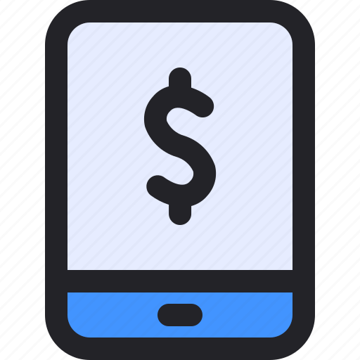 Smartphone, mobile, banking, online, payment, currency icon - Download on Iconfinder