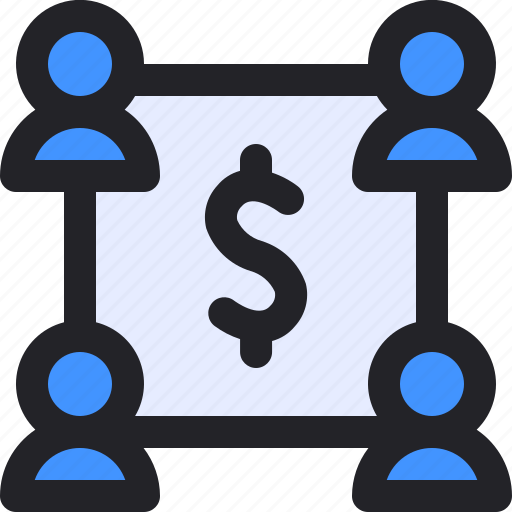 User, money, share, business, collaboration icon - Download on Iconfinder