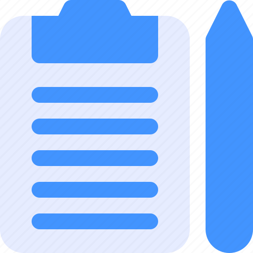 Clipboard, list, paper, pencil, document icon - Download on Iconfinder