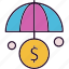 business, dollar, new, umbrella 