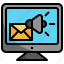 email, marketing, advertising, setting, communications, envelope, letter, gear 