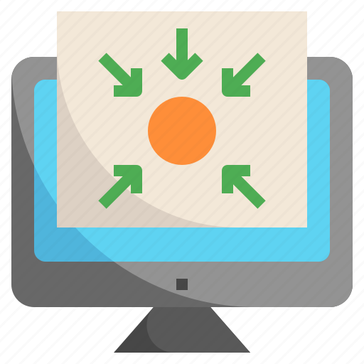 Convergence, arrow, arrows, edit, tools, converging, directions icon - Download on Iconfinder
