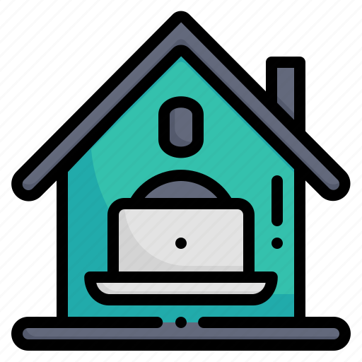 Work from home, work, working at home, working, professions and jobs, home, laptop icon - Download on Iconfinder