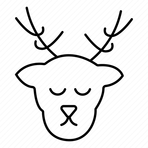 Animal, wildlife, wild, stag, nature, deer, male icon - Download on Iconfinder