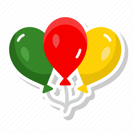 Celebration, party, decorations, festive, helium, filled, colors icon - Download on Iconfinder