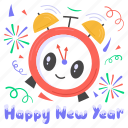 alarm, clock, new year, party, celebration, timekeeper, happy new year