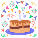 cake, bakery, dessert, sweet, candle, edible, celebration