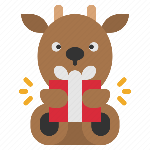 Gift, holiday, deer, new year, christmas icon - Download on Iconfinder