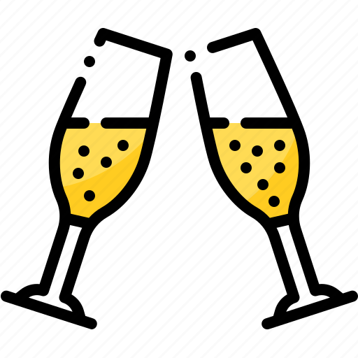Celebration, champagne, cheers, holiday, meal, party, toast icon - Download on Iconfinder