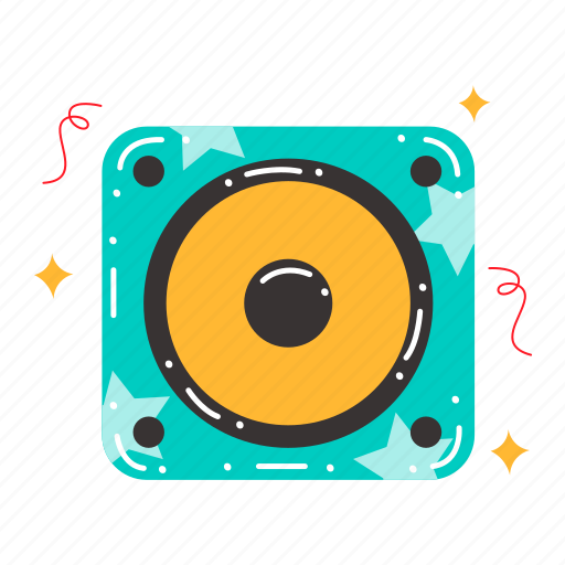 Speaker, sound, music, audio, party, new year, new year eve icon - Download on Iconfinder