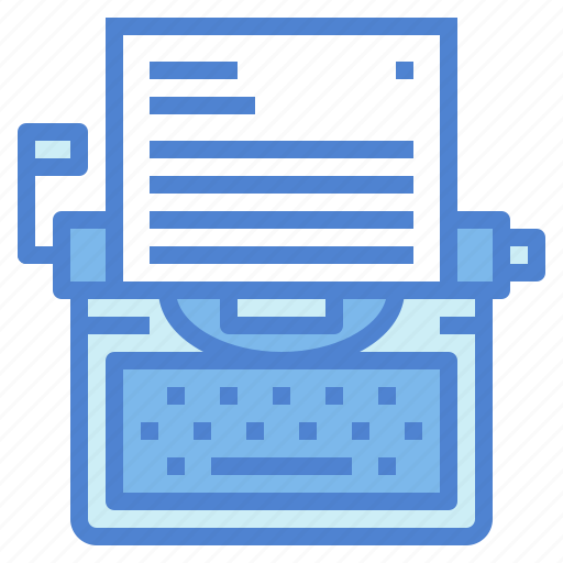 Keyboard, paper, typewriter, writing icon - Download on Iconfinder