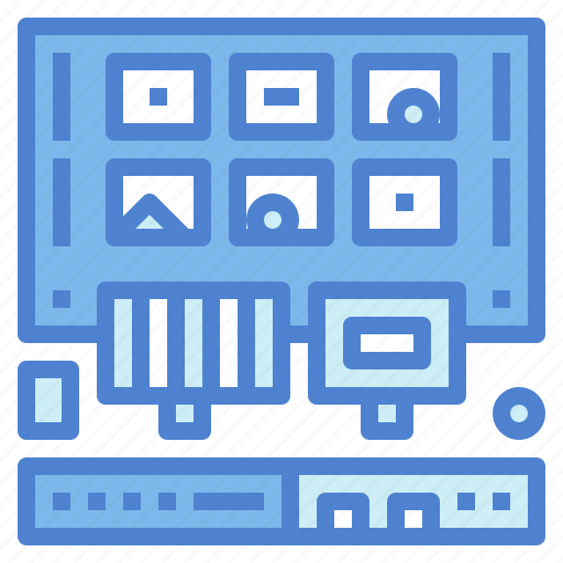 Broadcast, control, monitor, room, studio icon - Download on Iconfinder