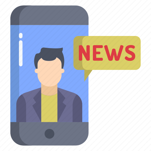 Mobile, journalist icon - Download on Iconfinder