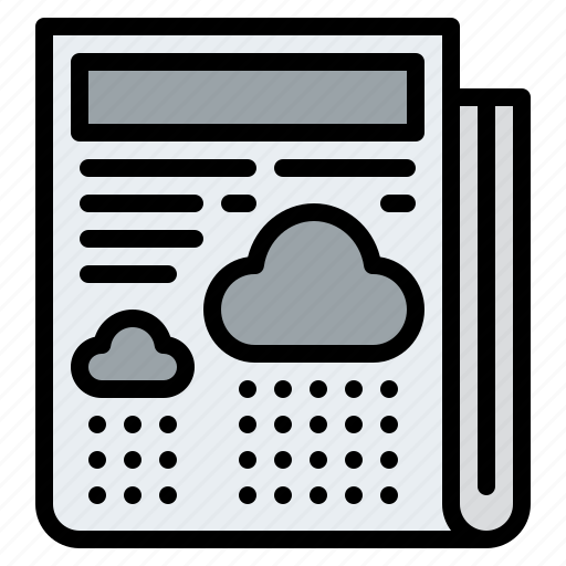 Weather, forecast, news, newspaper, journalism icon - Download on Iconfinder