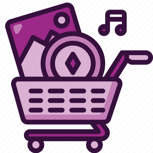 Shopping, cart, cryptocurrency, ecommerce, online, store, supermarket icon - Download on Iconfinder