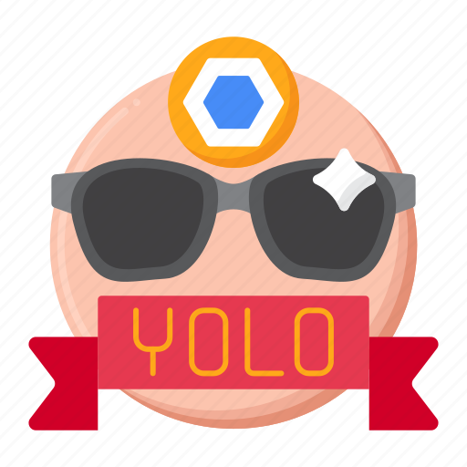 Yolo, nft, memes, glasses icon - Download on Iconfinder