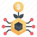 nft, money, plant, digital, investment, cash, currency icon
