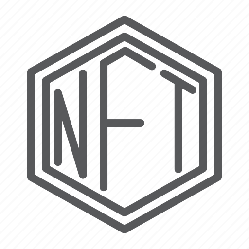 Nft, non, fungible, token, blockchain, sign, coin icon - Download on