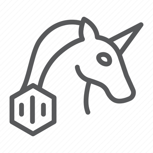 Unicorn, nft, unique, token, horse, non, fungible icon - Download on Iconfinder