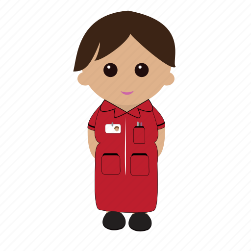 Cartoon, female, nhs, nurse, uniform icon - Download on Iconfinder