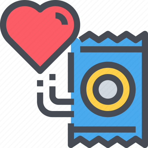 Condom, heart, protect, protection, sex icon - Download on Iconfinder