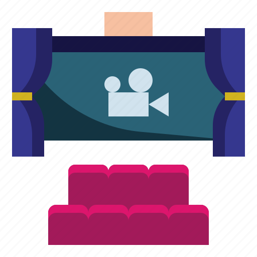 Cinema, film, movie, theater, seats, entertainment, video icon - Download on Iconfinder