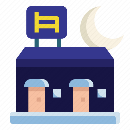 Hotel, architecture, and, city, hostel, buildings, motel icon - Download on Iconfinder