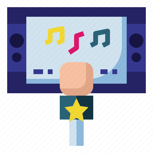 Karaoke, lyrics, singing, entertainment, microphone, mic, sound icon - Download on Iconfinder