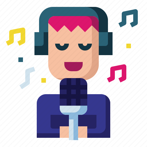 Singer, music, note, song, voice, microphone, speaker icon - Download on Iconfinder