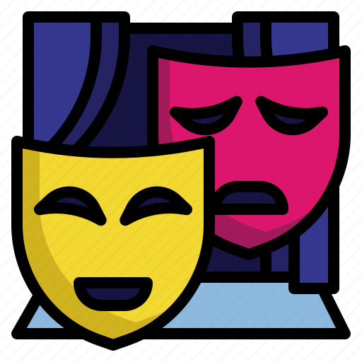 Theatre, mask, theater, entertainment, comedy, art icon - Download on Iconfinder