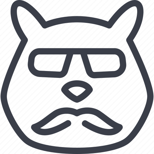 Animal, cartoon, character, dog, hipster, party, style icon - Download on Iconfinder
