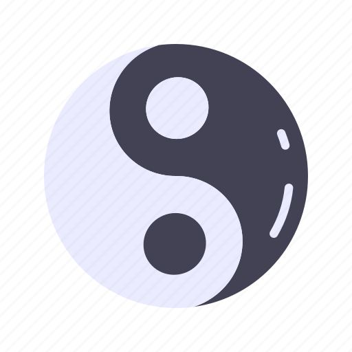 Yin yang, taoist symbolism, dualism, balance, opposites, harmony, cosmic forces icon - Download on Iconfinder