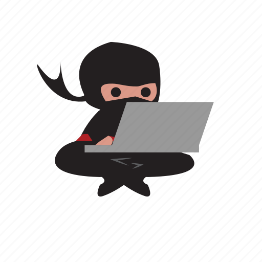 Action, fighter, hacker, laptop, ninja, spy icon - Download on Iconfinder
