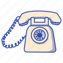 retro telephone, telephone, rotary phone, 90s, 2000s, y2k, communication