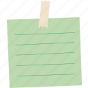 notepad, fcv, note, paper, sheet, message