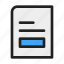 footer, file, document, business, office 
