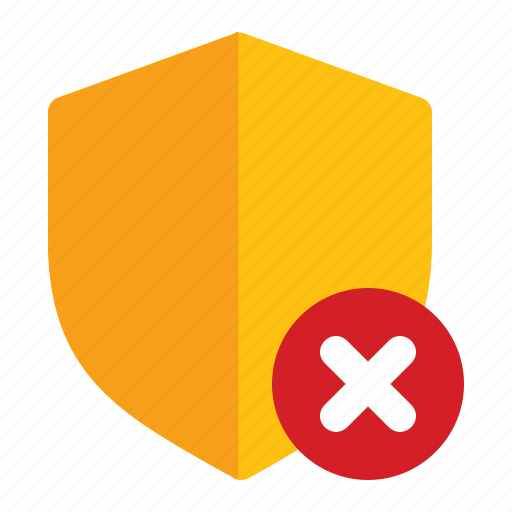 Secure, failed, notice, alert, shield, warning icon - Download on Iconfinder