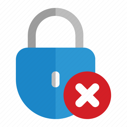 Lock, failed, error, warning, locked, protect icon - Download on Iconfinder
