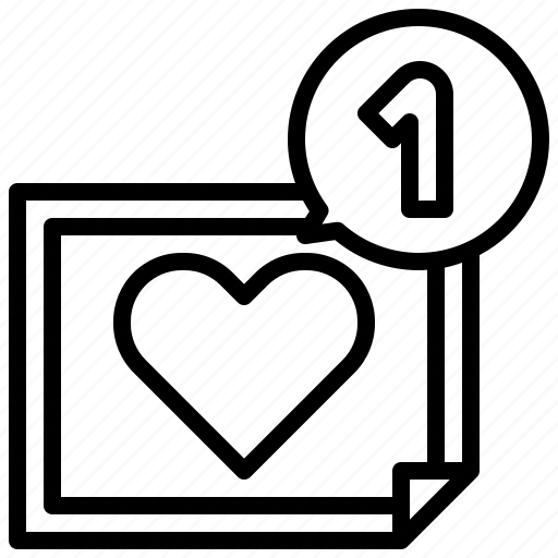 Heart, notification, like, love icon - Download on Iconfinder
