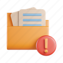 folder, notification, alarm, file, warning, document, archive, message, mail 