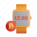 smartwatch, notification, alarm, technology, iwatch, warning, watch, bell, message 