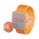 smartwatch, notification, warning, alarm, bell, message, ring, technology, iwatch 