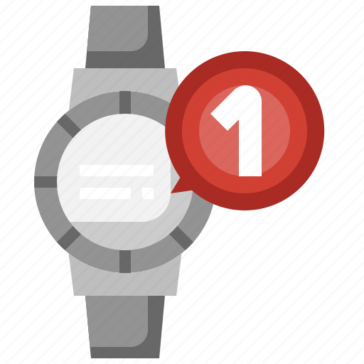 Smartwatch, notification, time, alarm icon - Download on Iconfinder
