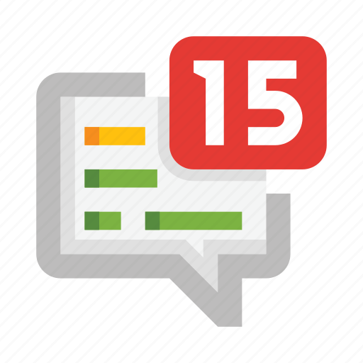 Notification, unread, new message, chat bubble icon - Download on Iconfinder