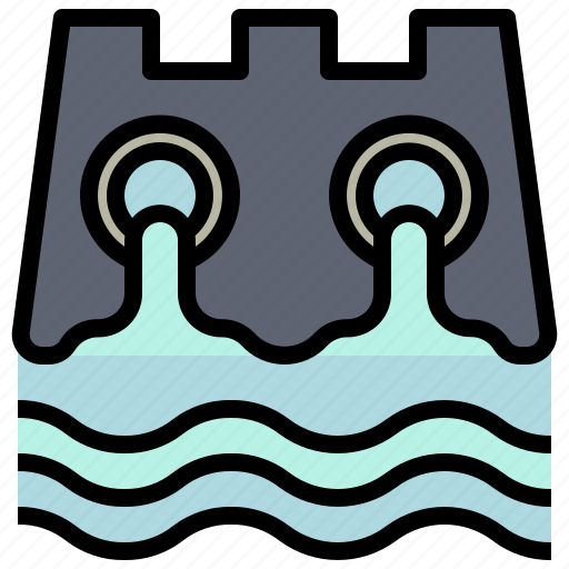 Dam, conservation, ecology, electricity, hydro, power, water icon - Download on Iconfinder