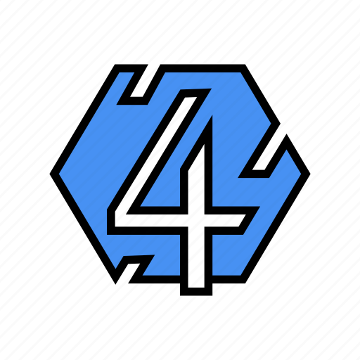Fourth, number, numbers, numeral, title icon - Download on Iconfinder