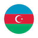 azerbaijan, asia, circle, country, flag, nation, national